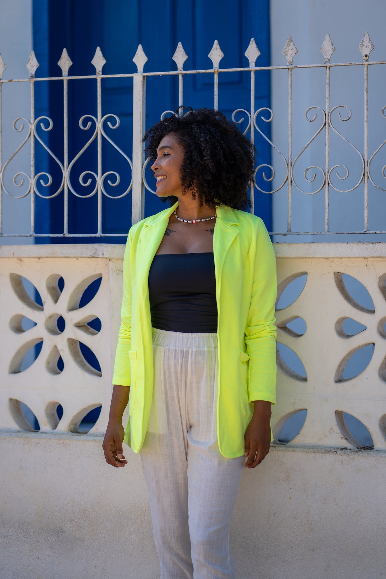 Blazer Moletom Amarelo Neon