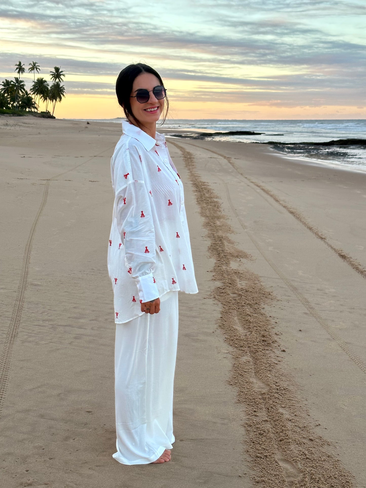 Camisa Manga Longa Lagosta