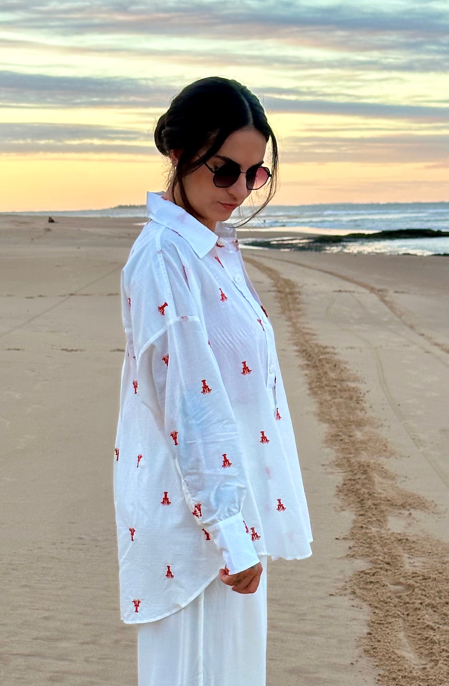 Camisa Manga Longa Lagosta