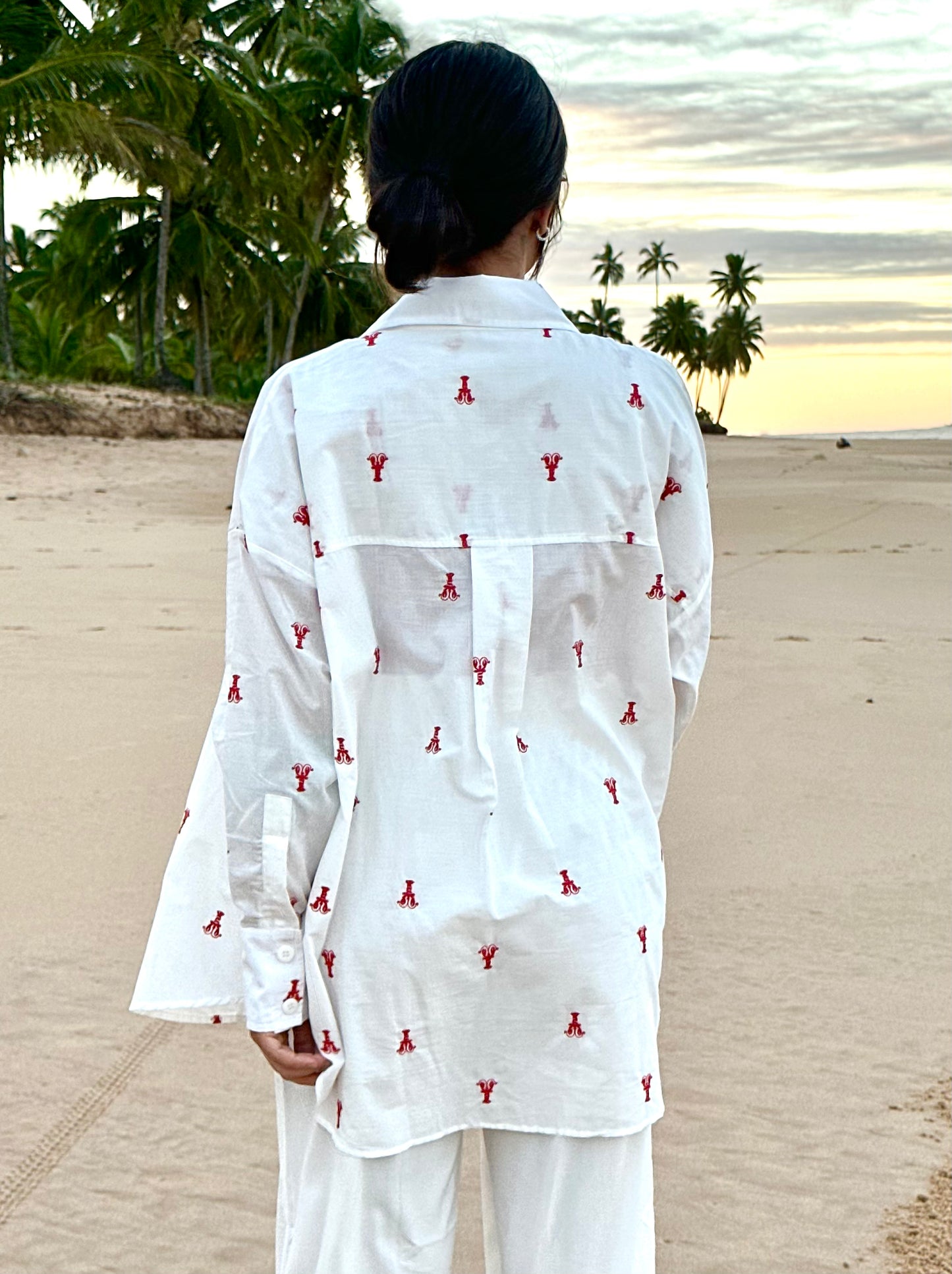 Camisa Manga Longa Lagosta