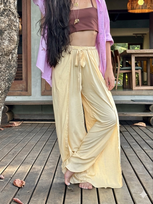 calça envelope areia