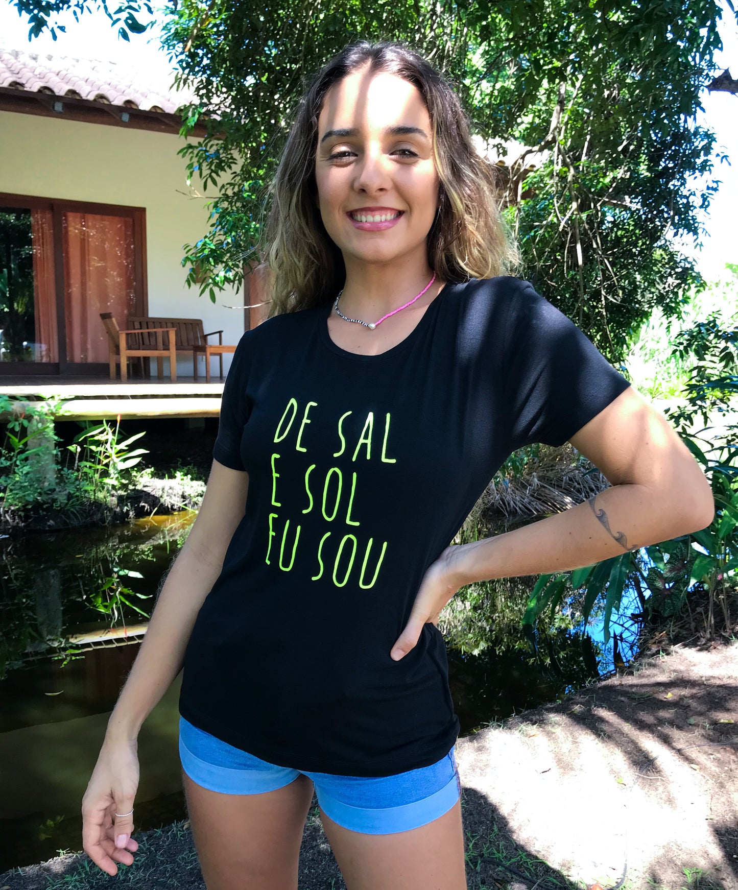 t-shirt de sal e sol eu sou