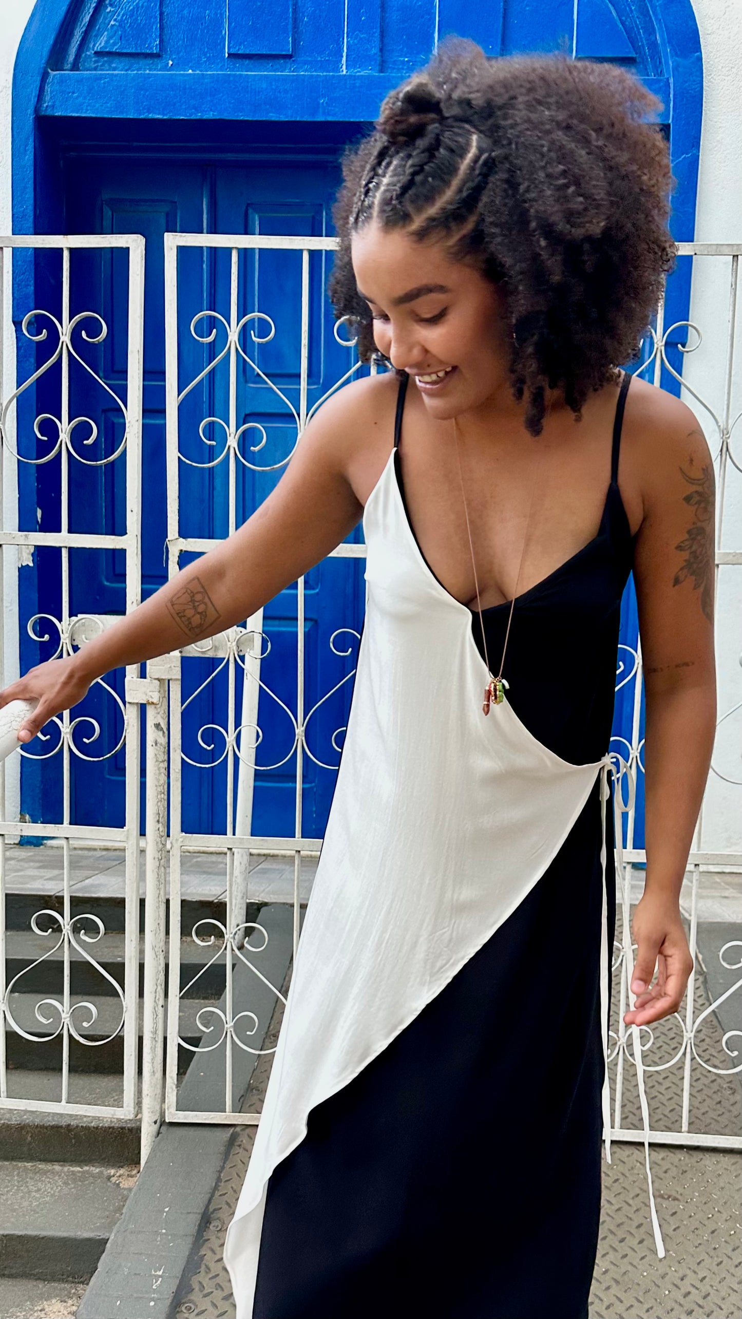 vestido transpassado