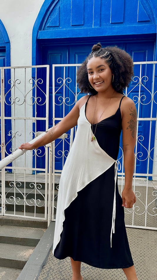 vestido transpassado