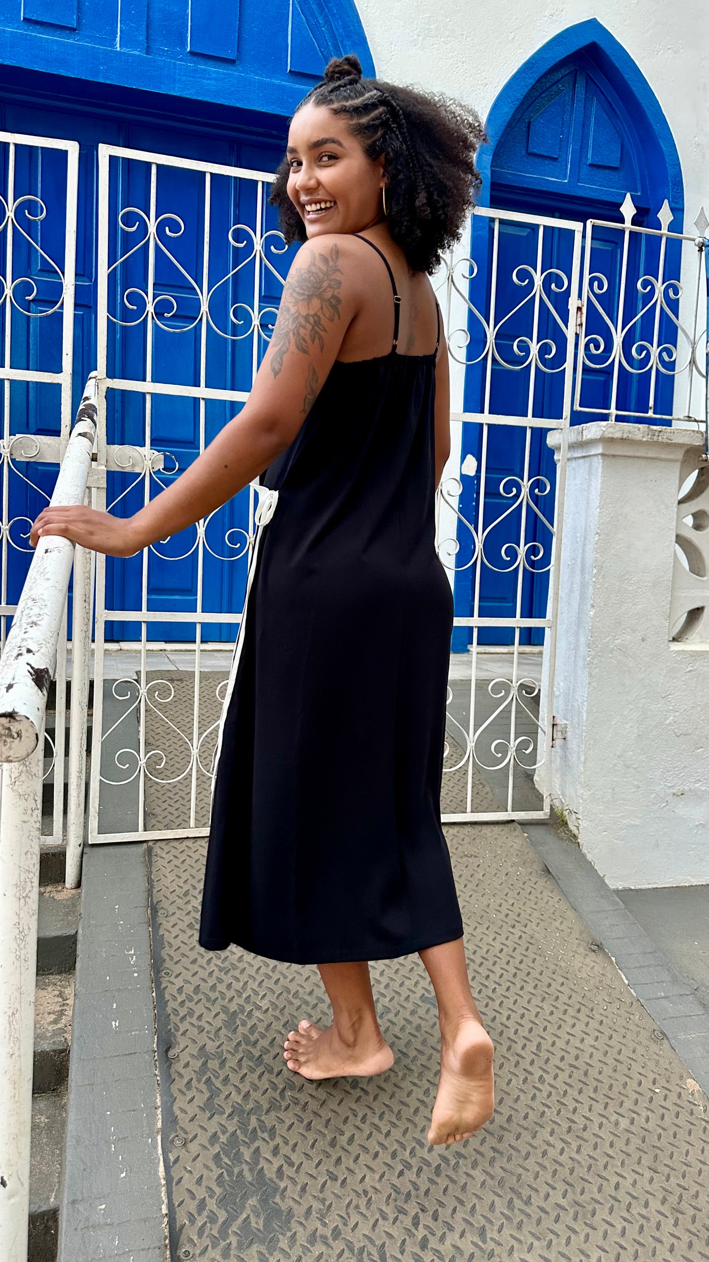 vestido transpassado