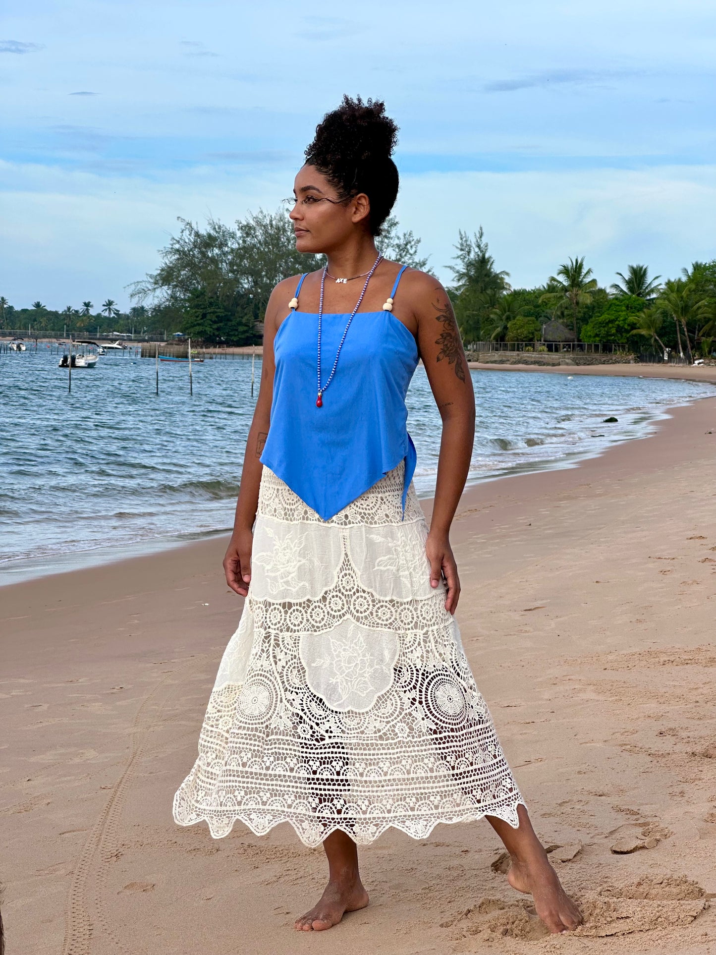 blusa lenço